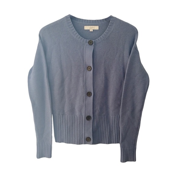 Loft Button Front Knit Cardigan Sz S - Picture 1 of 5